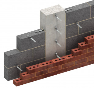 ancon steel to masonry ties