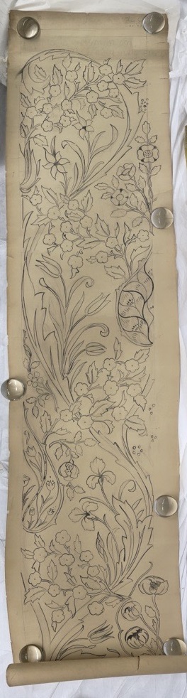 Flower Garden Portière, design for embroidery - William Morris Gallery